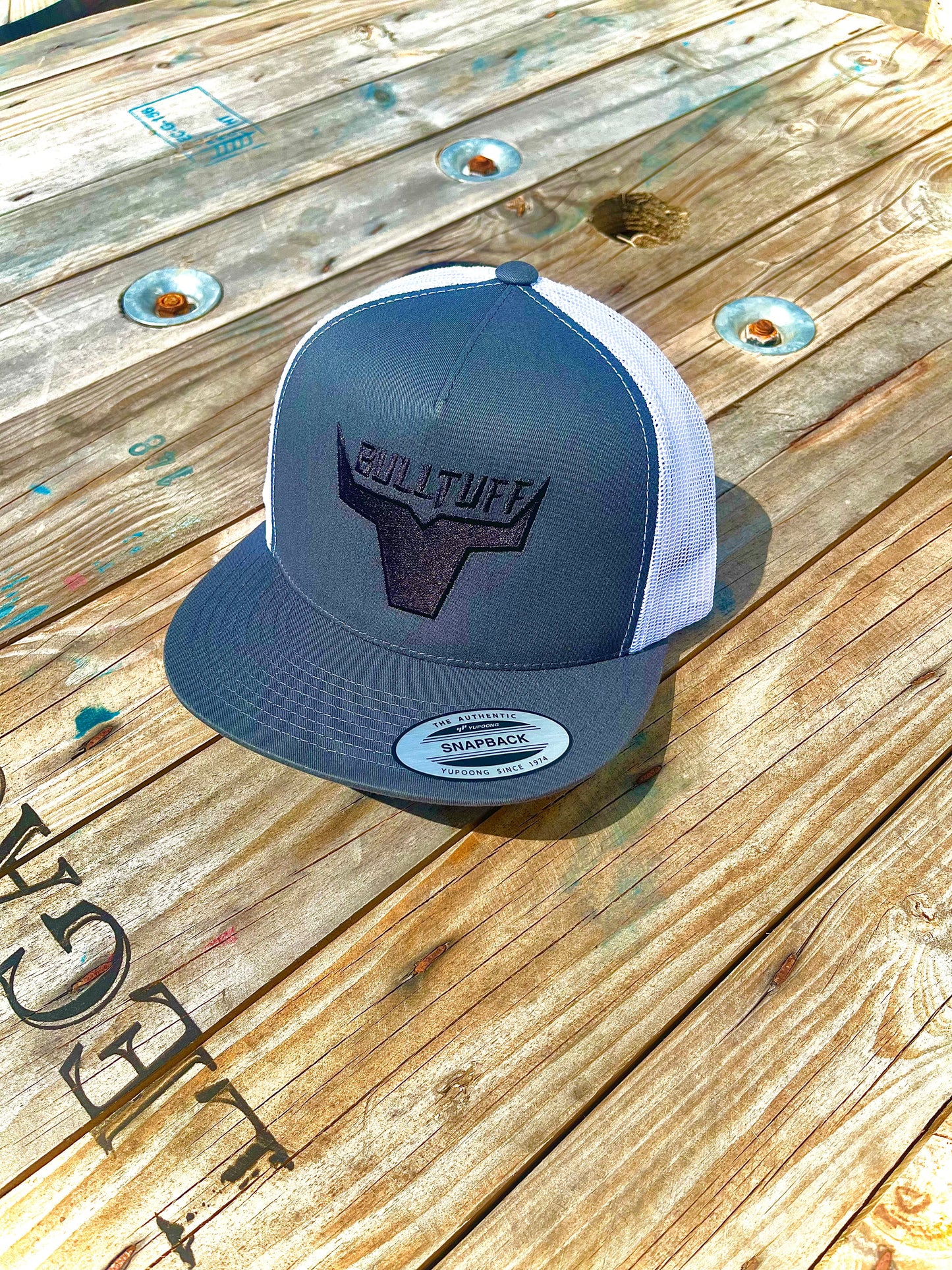 BULLTUFF Charcoal w/ Black Logo Hat