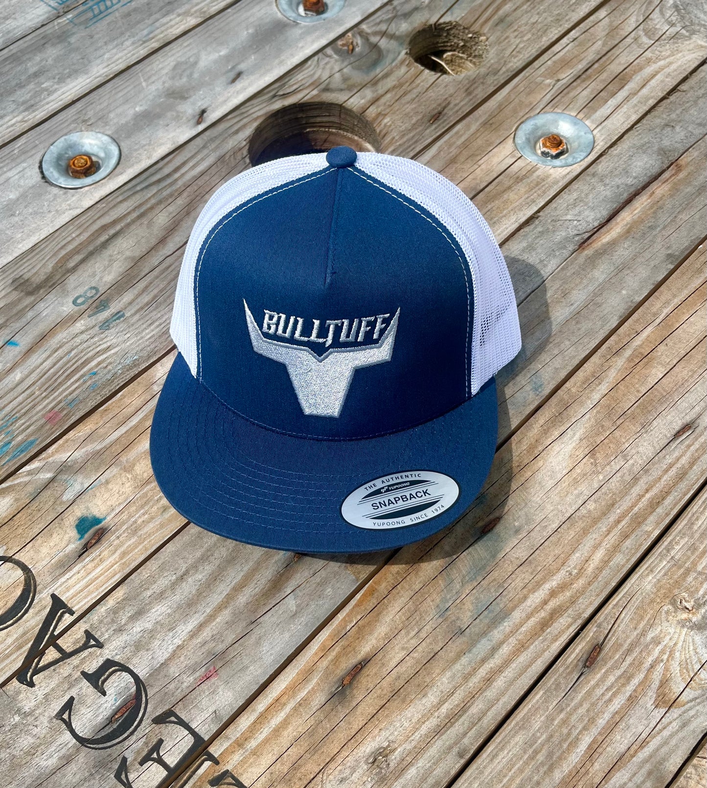BULLTUFF Navy w/ Silver Logo Hat