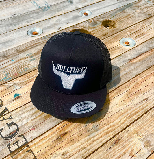 BULLTUFF All Black w/ Silver Logo Hat
