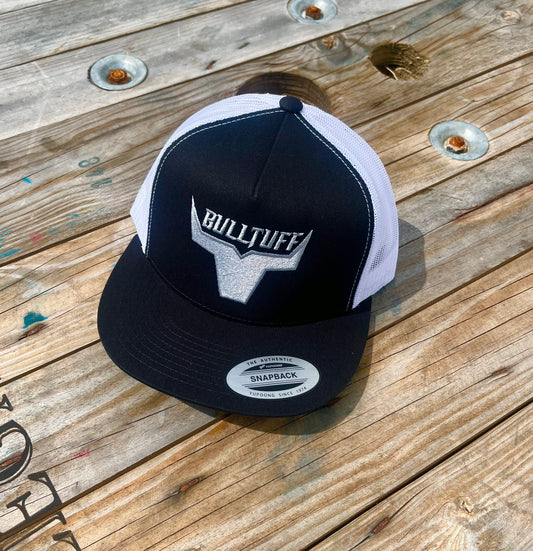 BULLTUFF Black w/ Silver Logo Hat