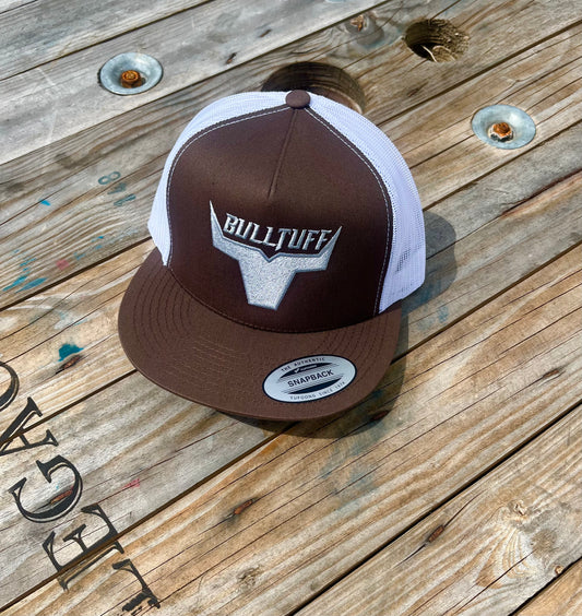 BULLTUFF Brown w/ Silver Logo Hat
